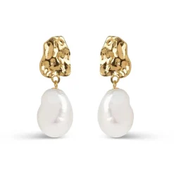 Dame Enamel Copenhagen Accessories|Smykker>Earrings Paris Gold-Plated