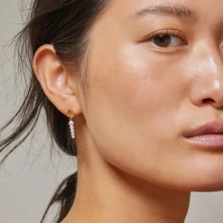 Dame Enamel Copenhagen Accessories|Smykker>Earrings Malaika Pearls Gold-Plated
