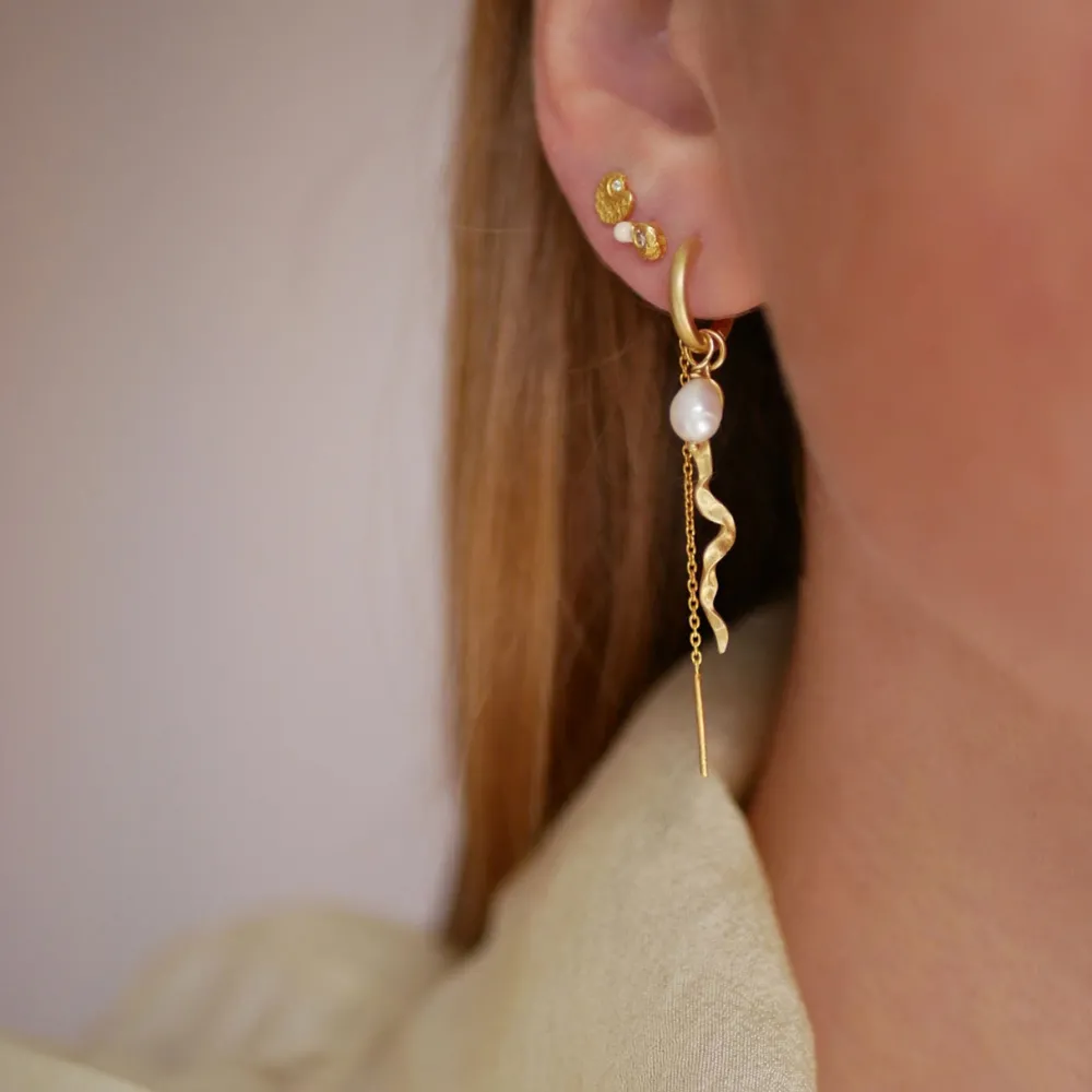 Dame Enamel Copenhagen Accessories|Smykker>Hoops Elea Gold-Plated