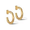 Dame Enamel Copenhagen Accessories|Smykker>Hoops Hali Large Gold-Plated