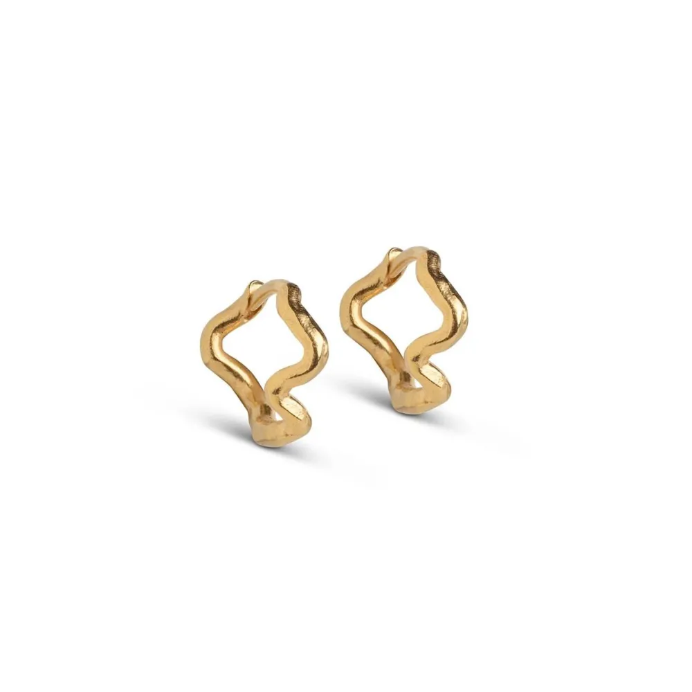 Dame Enamel Copenhagen Accessories|Smykker>Hoops Holly Small Gold-Plated