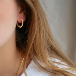 Dame Enamel Copenhagen Accessories|Smykker>Hoops Leone Gold-Plated
