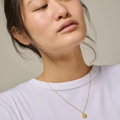 Dame Enamel Copenhagen Accessories|Smykker>Necklace Organic Clover Gold-Plated