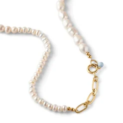 Dame Enamel Copenhagen Accessories|Smykker>Necklace Pearlie Gold-Plated