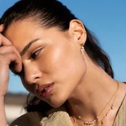 Dame Enamel Copenhagen Accessories|Smykker>Necklace Ophelia Gold-Plated