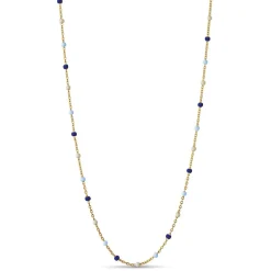 Dame Enamel Copenhagen Accessories|Smykker>Necklace Lola Marine Gold-Plated
