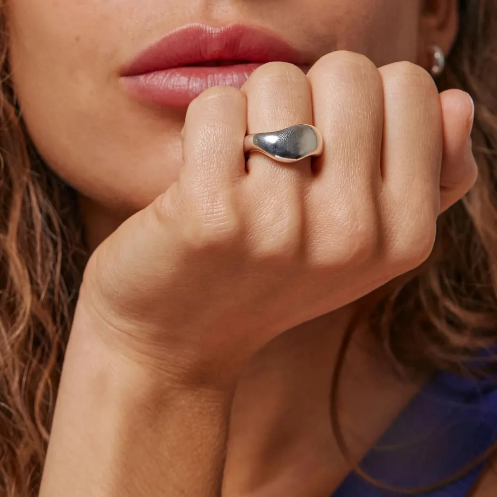 Dame Enamel Copenhagen Accessories|Smykker>Ring Agnete Large Silver