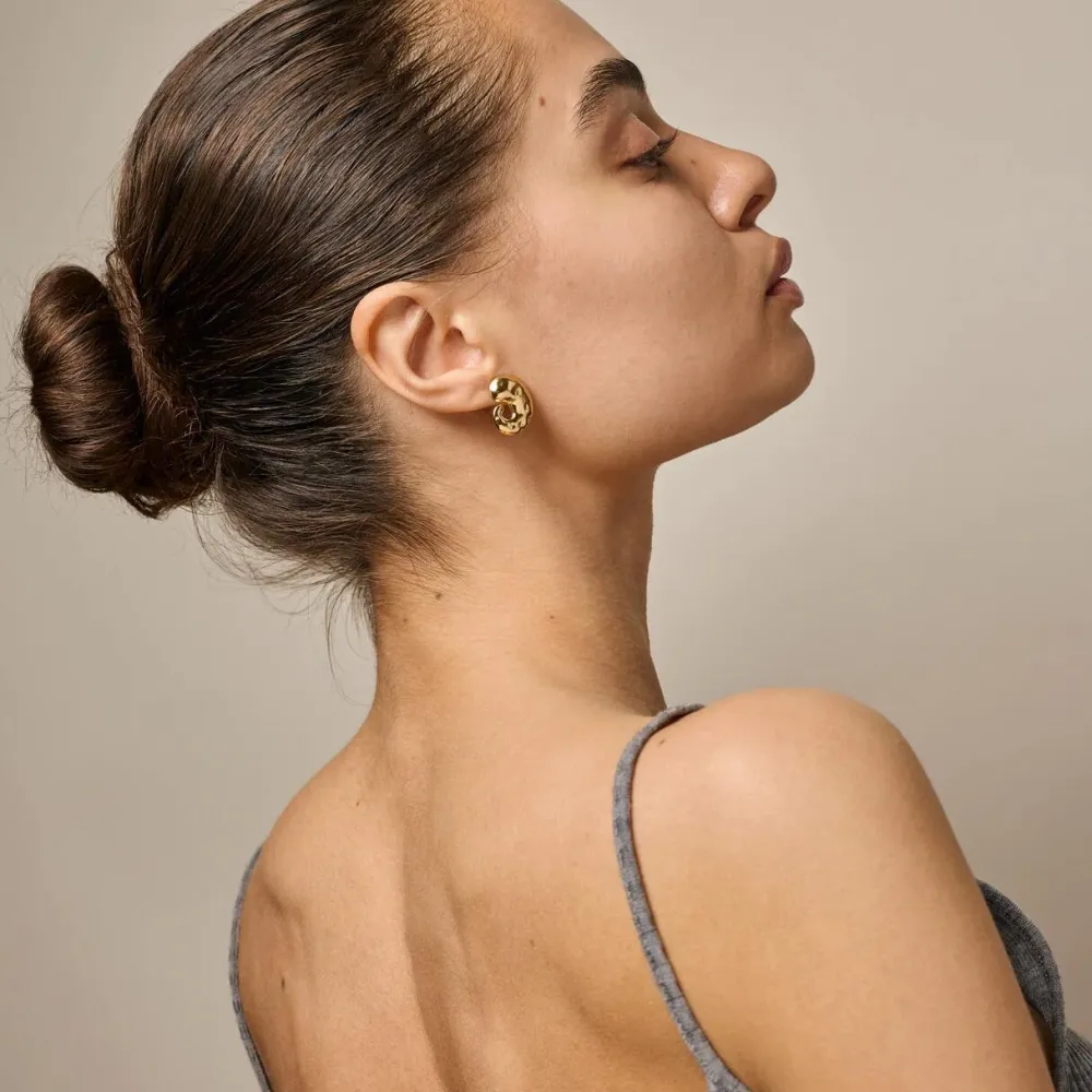 Dame Enamel Copenhagen Accessories|Smykker>Studs Carya Gold-Plated