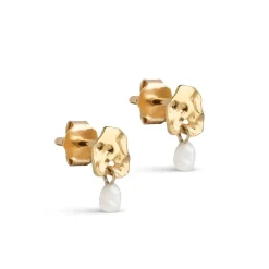 Dame Enamel Copenhagen Accessories|Smykker>Studs Mio Pearl Gold-Plated