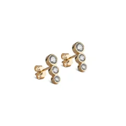 Dame Enamel Copenhagen Accessories|Smykker>Studs Trinity CZ Gold-Plated