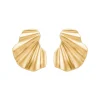 Enamel Copenhagen Smykker>Wave Earrings Gold-Plated
