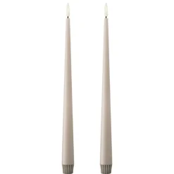 Ester & Erik Andet Boligtilbehør>LED Stagelys Linen Grey (2 stk)