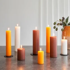 Ester & Erik Adventsstager>Lyseplatte Blank Sort Mellem