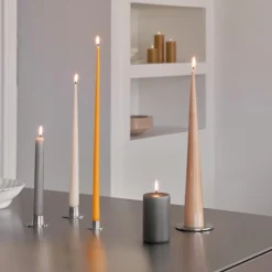 Ester & Erik Adventsstager|Lysestager>Lyseplatte Blank Sølv Lille