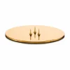 Ester & Erik Adventsstager|Lysestager>Lyseplatte Blank Guld Lille