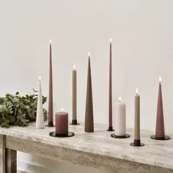 Ester & Erik Adventsstager|Lysestager>Lysestage Blank Sort Mellem