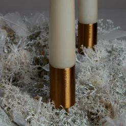Ester & Erik Julepynt|Adventsstager>Lysestick Guld