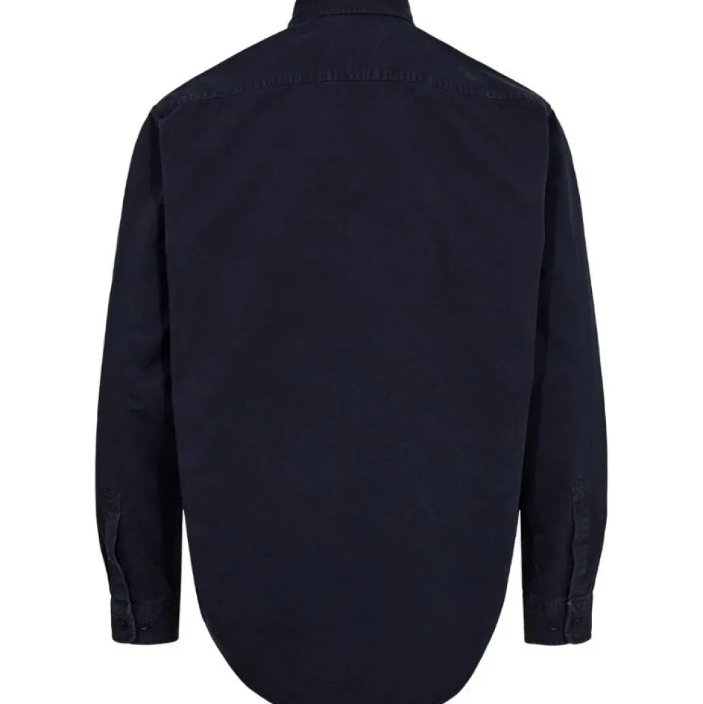 ET AL ORIGINALS Overdele>ET AL Erten Long Sleeve Shirt Navy