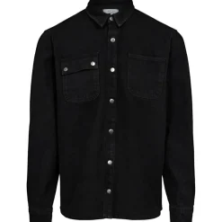 ET AL ORIGINALS Overdele>ET AL Worker Denim Shirt Black