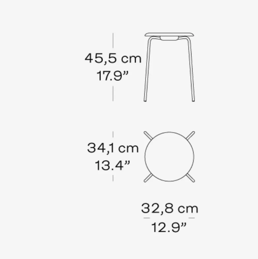Fritz Hansen Andet Boligtilbehør>3170 Dot Lava Grey Leather
