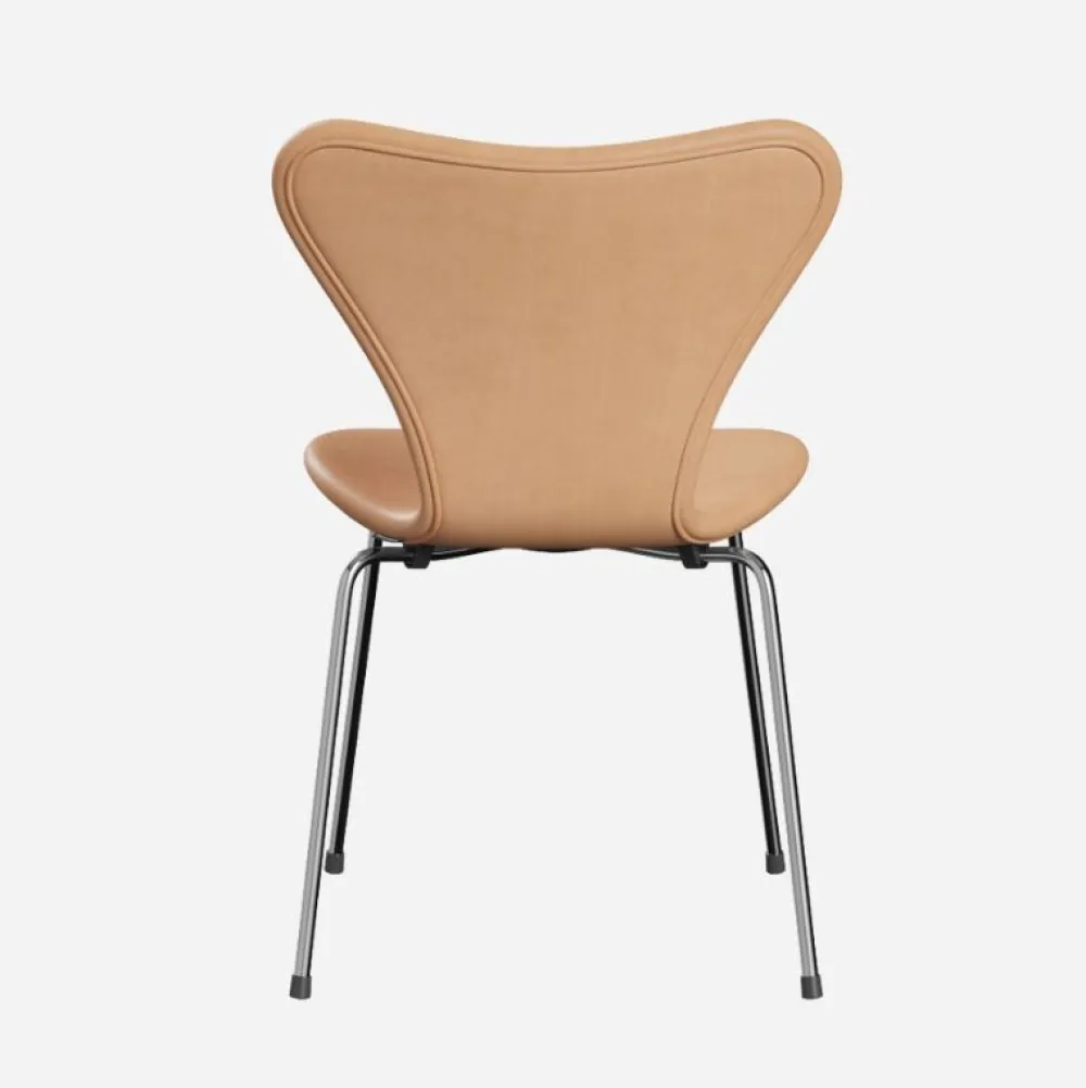 Fritz Hansen Stue|Stole>3107 Serie 7 Fuldpolstret Natural Læder
