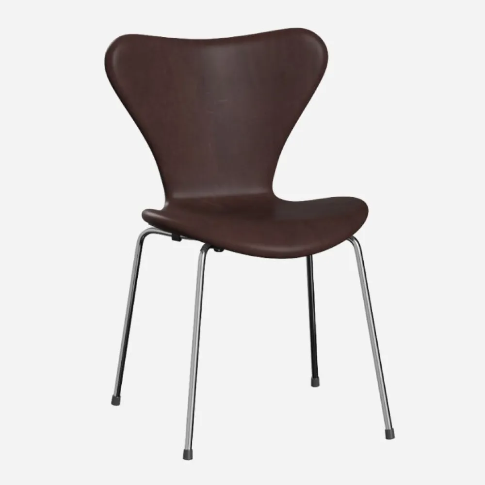 Fritz Hansen Stue|Stole>3107 Serie 7 Fuldpolstret Embrace Læder