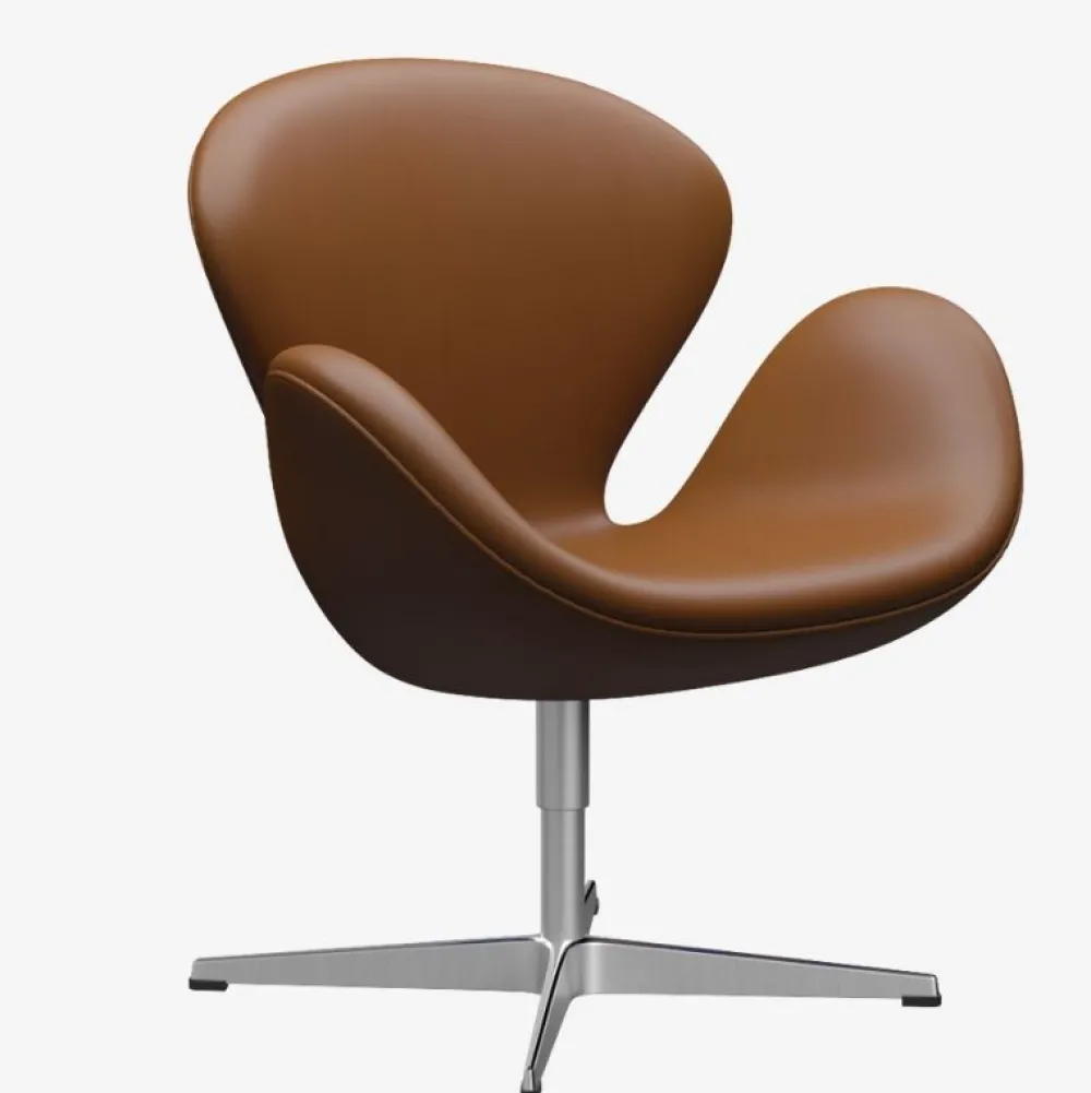 Fritz Hansen Stue|Stole>3320 Svanen Aura Læder