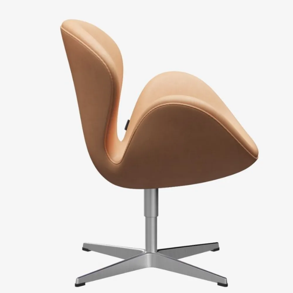 Fritz Hansen Stue|Stole>3320 Svanen Natural Læder