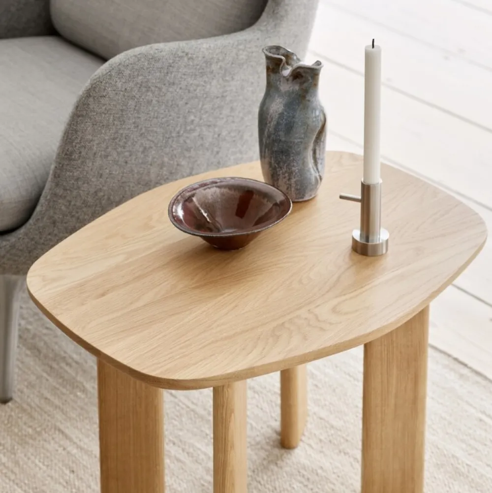 Fritz Hansen Lysestager>Candleholder Single No. 1 Stainless Steel