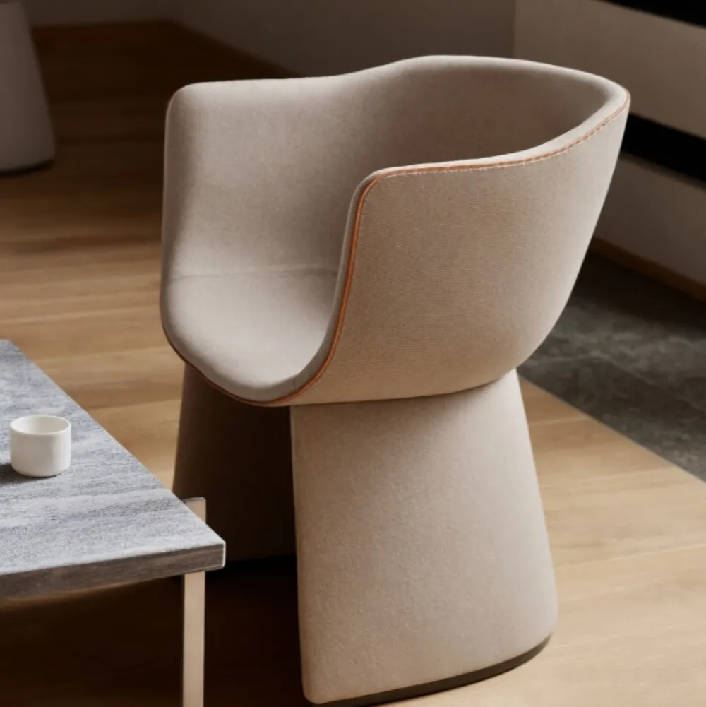 Fritz Hansen Stue|Stole>CM231 Monolit Lounge Chair Quay 035 / Natur Læder