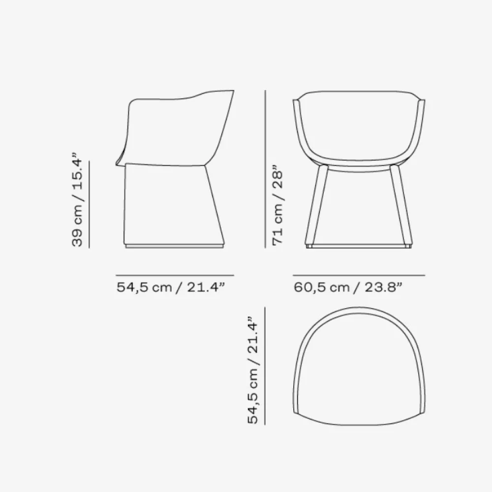 Fritz Hansen Stue|Stole>CM231 Monolit Lounge Chair Quay 035 / Natur Læder