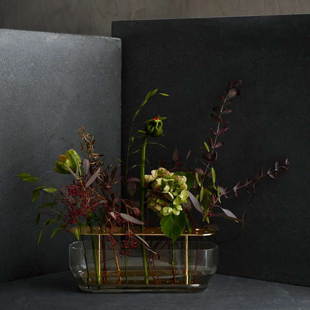 Fritz Hansen Stue|Andet Boligtilbehør>Ikebana Vase Lang Messing