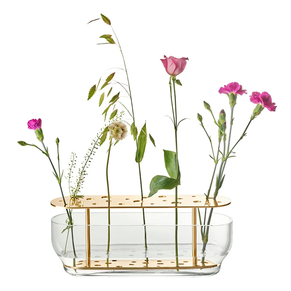 Fritz Hansen Stue|Andet Boligtilbehør>Ikebana Vase Lang Messing