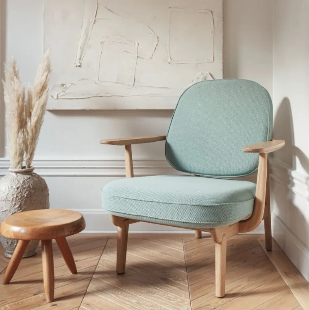 Fritz Hansen Stue|Stole>JH97 Fred Lænestol Re-Wool Stof