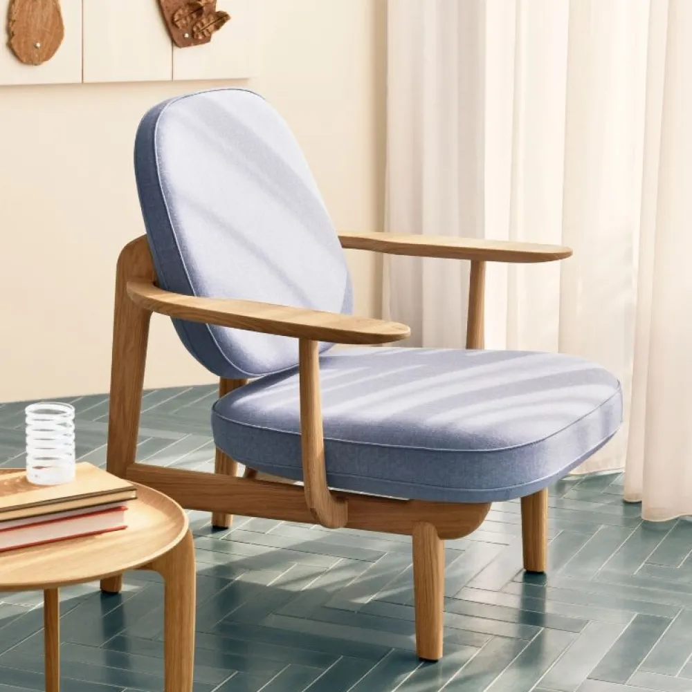 Fritz Hansen Stue|Stole>JH97 Fred Lænestol Re-Wool Stof