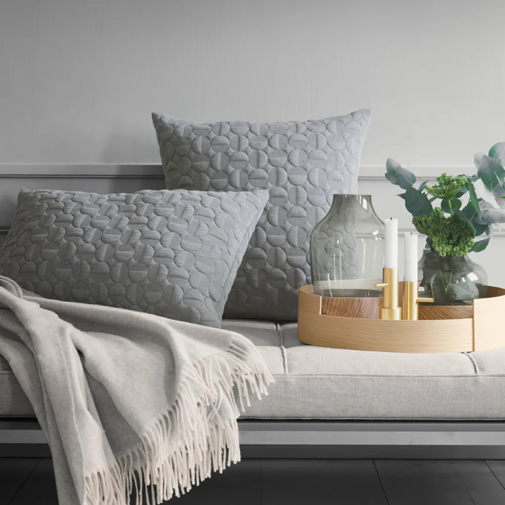 Fritz Hansen Puder|Stue>Objects Vertigo Pillow Light Grey 40 x 60