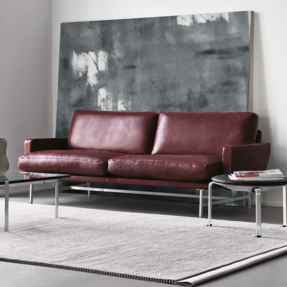 Fritz Hansen Sofaer>PL112 Lissoni Sofa 2-Pers Læder