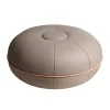 Fritz Hansen Stue>Pouf Small Buffed Leather/Light Grey