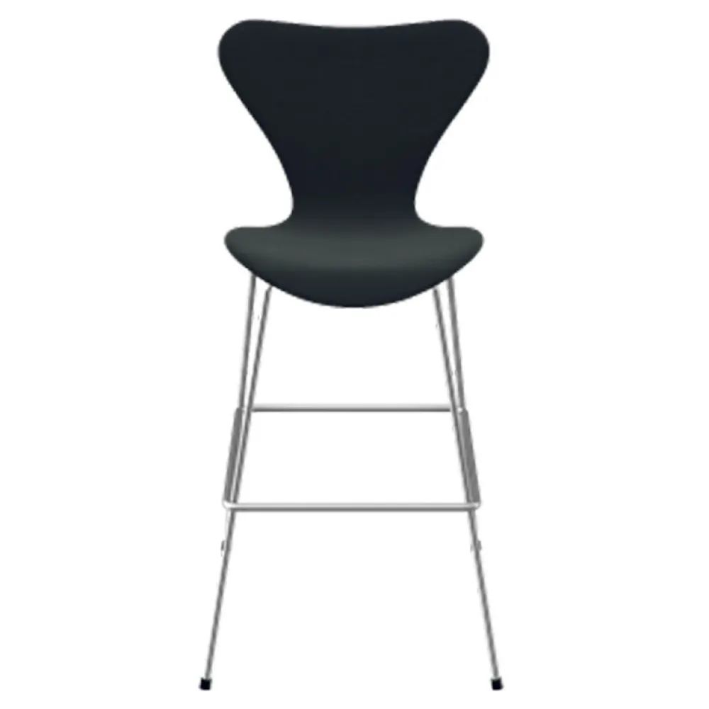Fritz Hansen Køkken|Stole>Serie 7 Høj Barstol Fuldpolstret