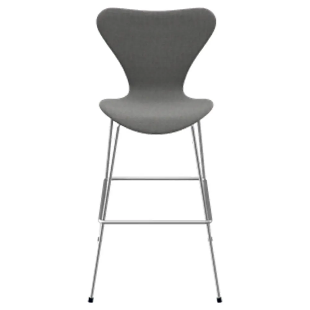Fritz Hansen Køkken|Stole>Serie 7 Høj Barstol Fuldpolstret