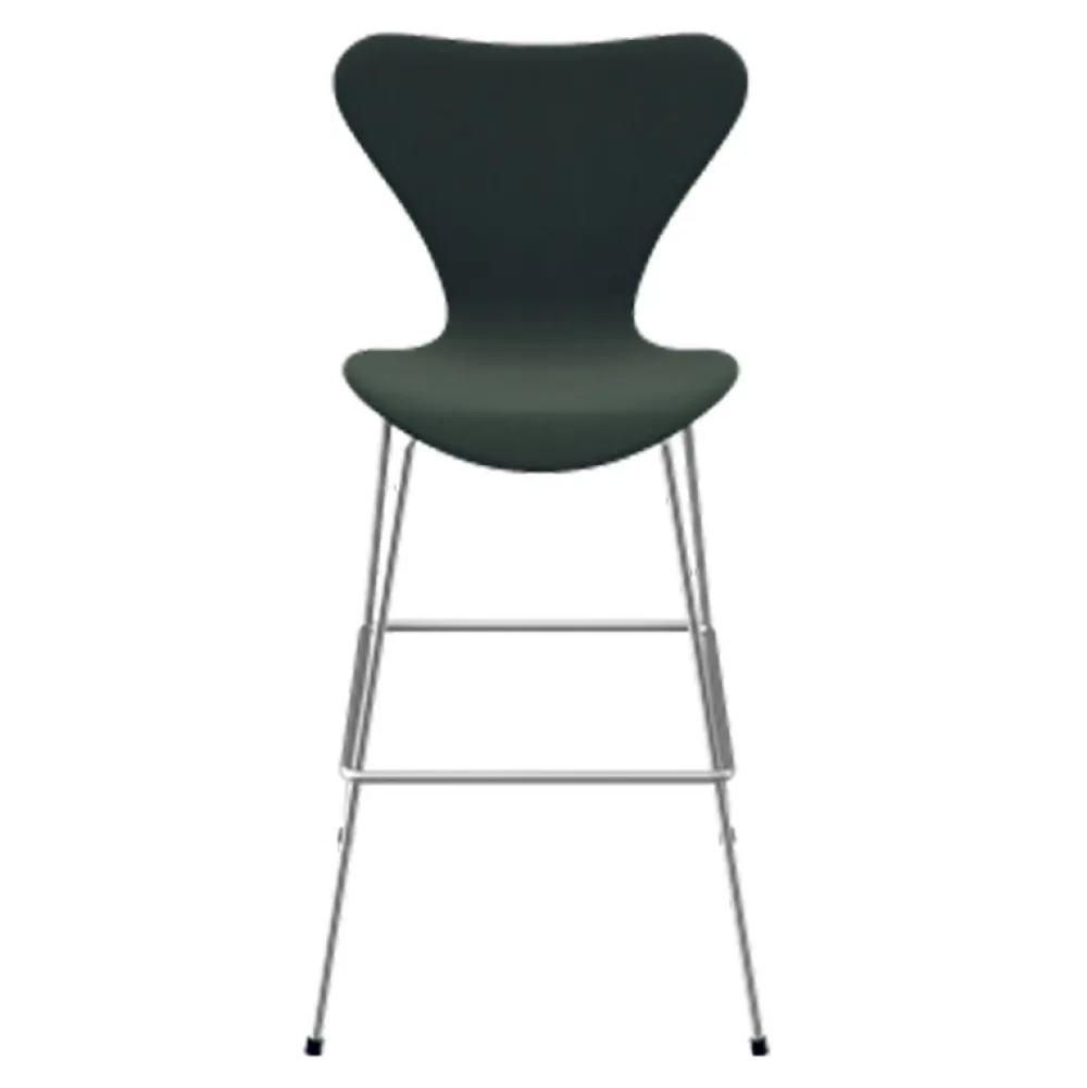 Fritz Hansen Køkken|Stole>Serie 7 Lav Barstol Fuldpolstret Stof
