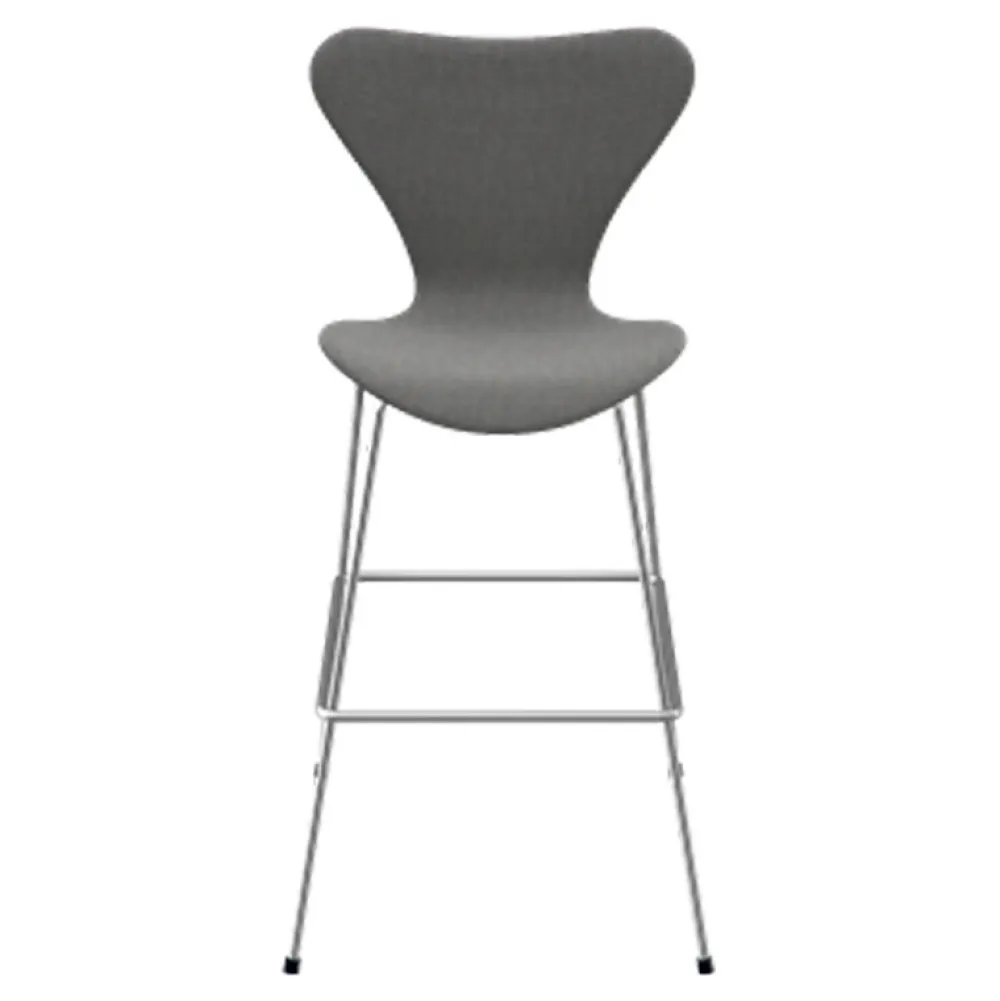 Fritz Hansen Køkken|Stole>Serie 7 Lav Barstol Fuldpolstret Stof