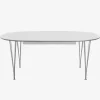 Fritz Hansen Køkken|Borde>Super-Ellipse Bord Med Udtræk B619