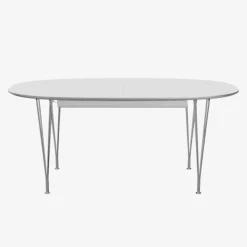 Fritz Hansen Køkken|Borde>Super-Ellipse Bord Med Udtræk B620