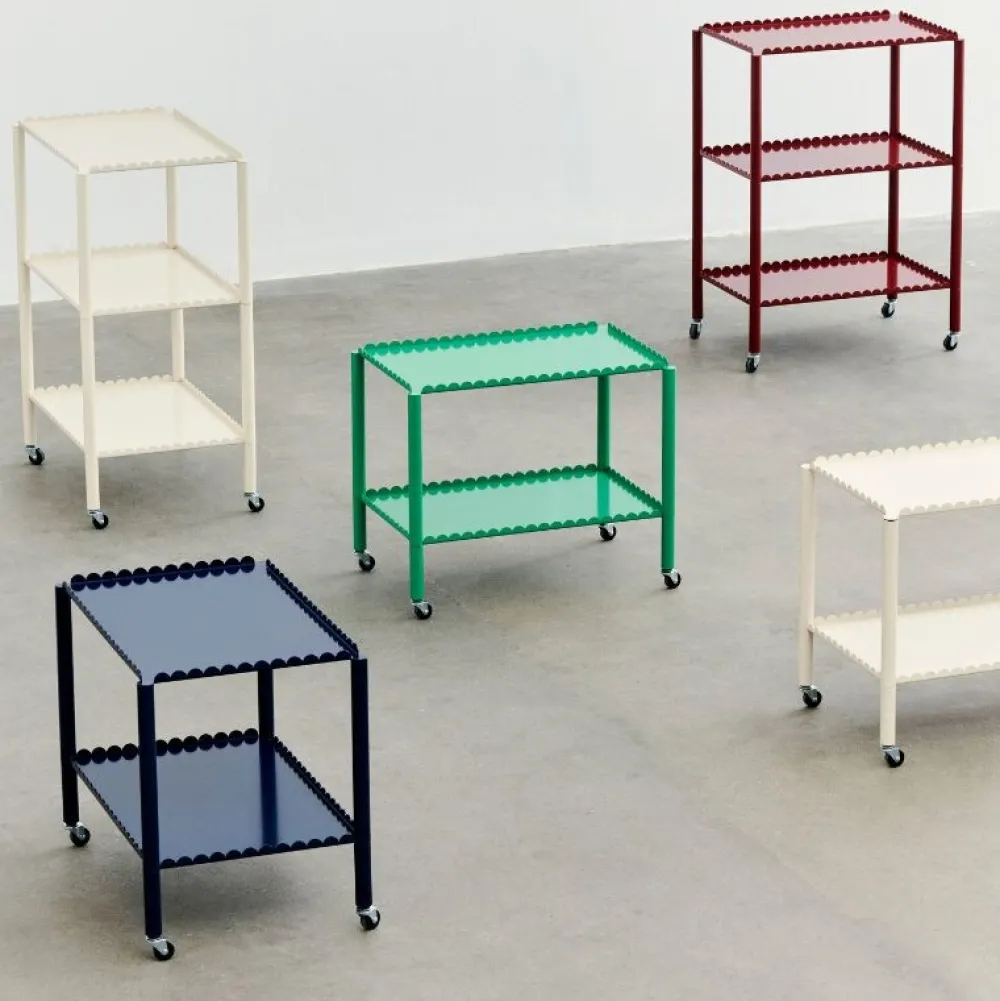 Hay Køkken|Kontor>Arcs Trolley Low Steel Blue