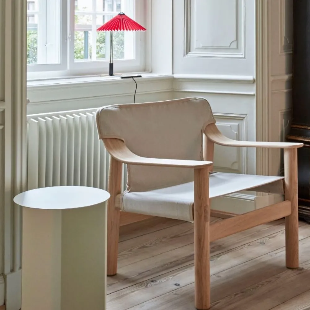 Hay Stole|Stue>Bernard Loungestol Lakeret Eg & Raw Canvas