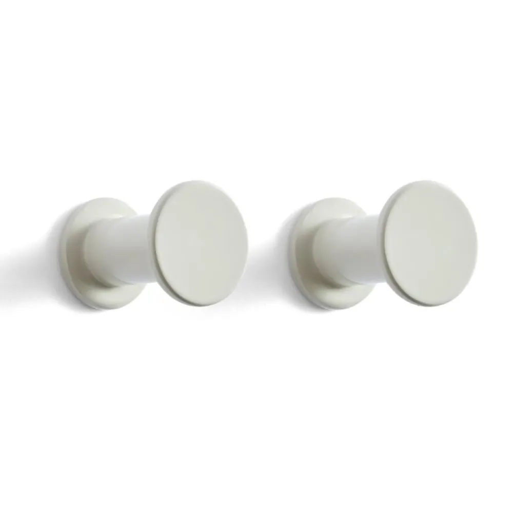 Hay Knager & Greb|Entré>Bolt Hook-Set of 2 Light Grey