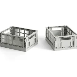 Hay Æsker|Kontor>Colour Crate Mini Set of 2 Light Grey