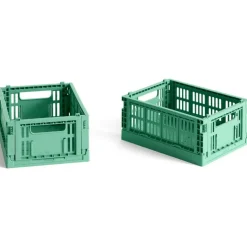 Hay Æsker|Kontor>Colour Crate Mini Set of 2 Dark Mint
