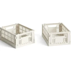 Hay Æsker|Kontor>Colour Crate Mini Set of 2 Off White